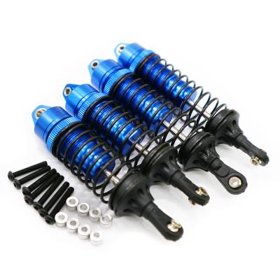 China 4-Pack Aluminum Aluminum Shock Absorber Front and Rear Shock Absorber Springs Assembled for Traxxas 1/10 Scale Down Upgrade 4WD Hop-Up Parts for sale