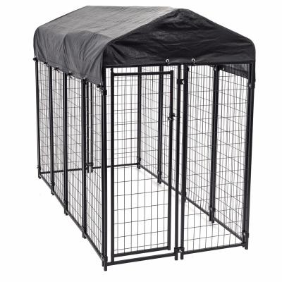 China Breathable Factory Outdoor Large Metal Galvanized Welded Wire Dog Fence Cage Enclosure House Dog Run Kennel for sale