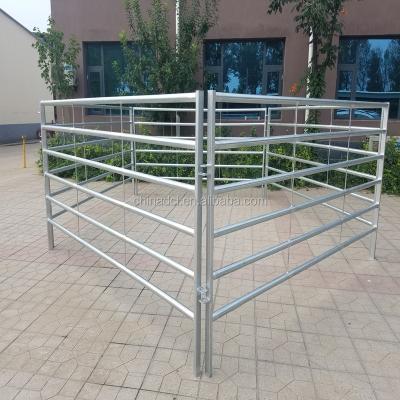 China Factory direct manufacture easily assembled cheap high quality galvanized pipe horse panel be used in animal and vinly fence for sale