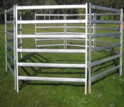 China Easily Assembled Most Used Stable Fence Galvanized Iron Metal Fence Panels Livestock Corral Horse Panels for sale