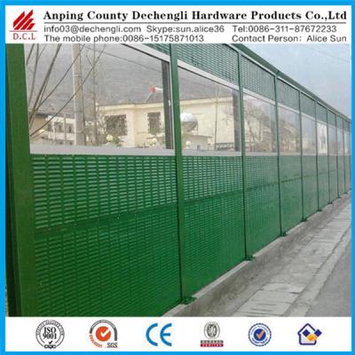 China Factory Wholesale ISO9001 Steel Or Aluminum Sound Absorbing Panels / Road Sound Fence Barrier for sale