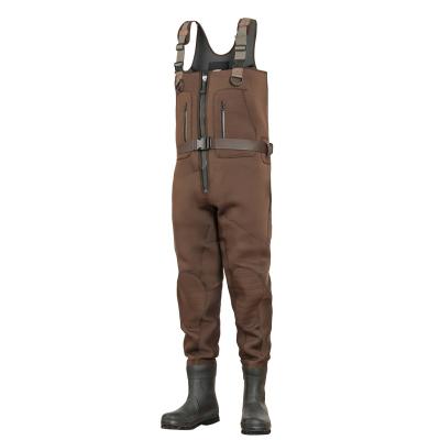 China Best china NBCW012 unisex low price fly fishing neoprene waders waterproof neoprene to fly fishing waders for winter for sale