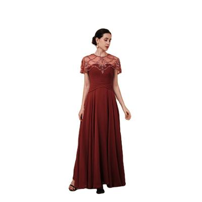 China 2021 new fashion round neck formal evening dress casual sling sexy elegant pure color ladies dress for sale