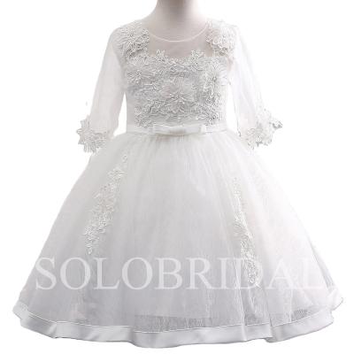 China Cheap manufacturer hite cinderella birthday party baby girl dresses wedding flower girl night dress for sale