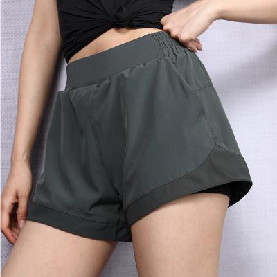 China Women Breathable Custom Workout Fitness Shorts Running Yoga Loose Sports Shorts for sale