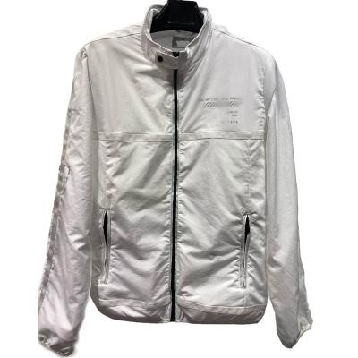 China Wholesale Hot Sale Waterproof Anorak Street Wear Coat With Zipper Sports White Color Running Duty Jacket For Men for sale