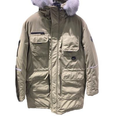 China Low MOQ Windproof Waterproof Plus Size Hooded Outdoor Heavy Duty Men's Coat And Jacket Custom Windproof Parka With Fur for sale