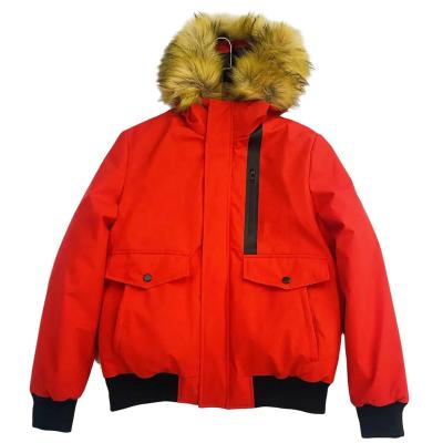 China Winter Windproof Customized Big Size Men's Cotton Padding Traction Bomber Service Coat Jacket Windproof Waterproof Big Size Hooded for sale