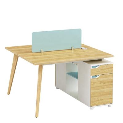 China Popular Hot Selling Extendable Long Table 2 Person Office Workstations Table For Sale for sale