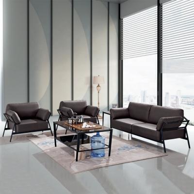 China Factory Price Customizable Furniture Modern Leather Sofa Set Executive Office for sale