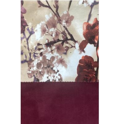 China WATERPROOF DESIGN7--holland velvet sofa fabric 100% polyester printing for upholstery for sale