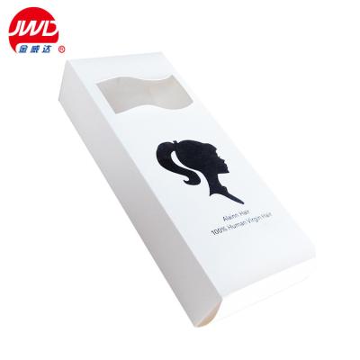 China Handmade Wholesale Custom White Card Paper Wig Packaging Box for sale