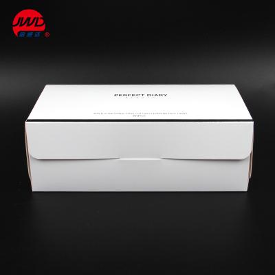 China Recycled Materials Custom Size Cotton Protective Packaging Cosmetic White Paper Box for sale