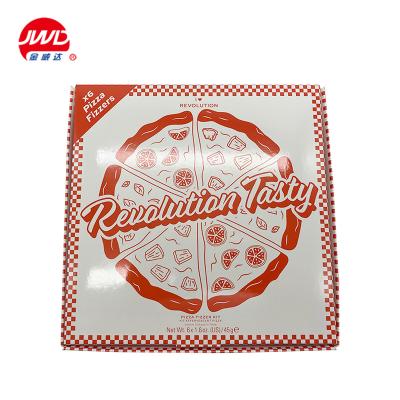 China Recycled Materials Biodegradable Safety Foldable Cardboard Paper White Packaging For Pizza for sale