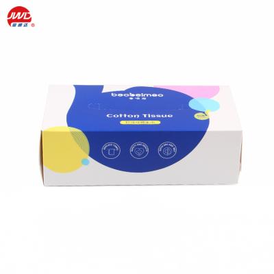 China Wholesale Recyclable Custom Design Matte Die Cut Lamination Folding Cardboard Paper Packing Box For Cotton Fabric for sale