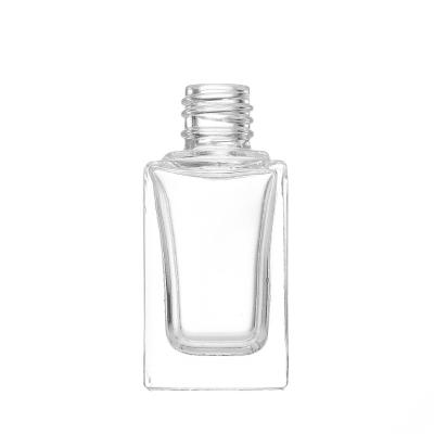 China New Type Cosmetic Single Square Nail Gel Polish Glass Bottle Nice Price Custom Clear Nail Polish Bottle for sale