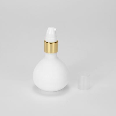 China Cosmetic Container Essence Water Lotion Bottle Canned Cover With Extrusion Pump for sale