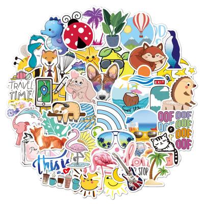 China Cartoon Doodle Sticker Logo Design Vinyl Sticker Customized by Smooth Surfaces Professional Manufacturer for sale