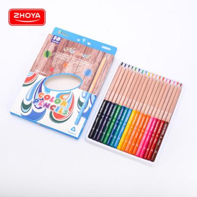 China Promotional Pencil Eco-friendly Customized Wooden School Colored Pencils Set, Colored Pencils Wholesale With Box For Kids Art for sale