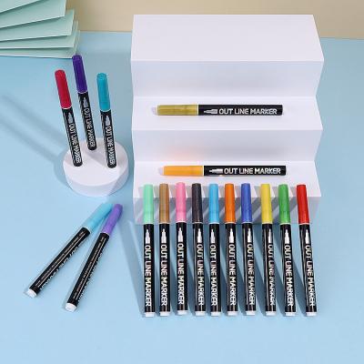 China Quick Dry Made In 20 Colors China Standard Painter Marker Pens For DIY Arts Wear Resistant Acrylic Paint for sale