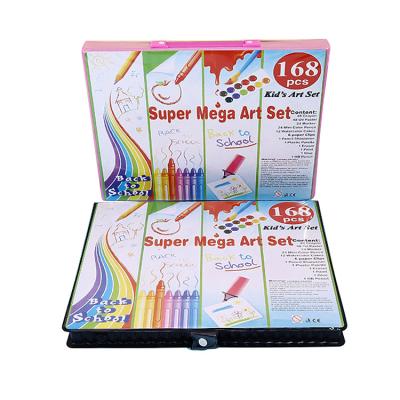 China Wholesale Multi Function DIY Paint Drawing Non-Toxic 168 Piece Children Painting Art Set For Coloring for sale