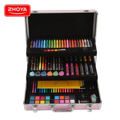 China Factory direct sale art stationery eco-friendly promotional paint stick,double-opened box aluminum oil pastel set for kids for sale