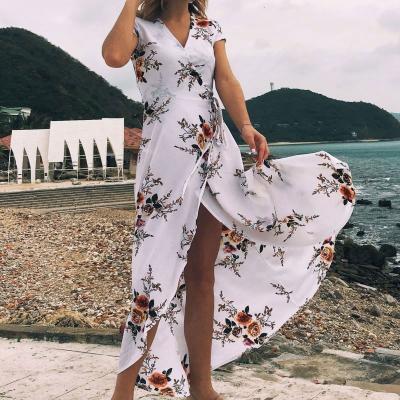 China 2021wholesale print breathable beach dresses dress design for ladies for sale