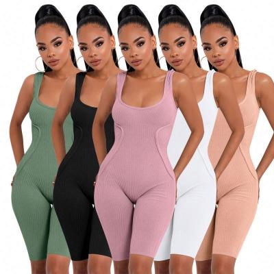 China 2021 New Breathable Women Shape Casual Sleeveless Narrow Fit Hip Suspender Lifting Overalls for sale