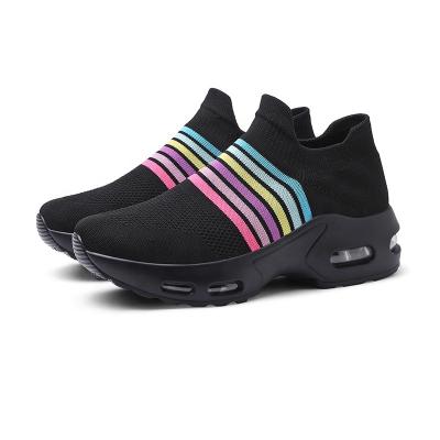 China EVA OEM ODM Big Size Sock Shoes Slip On Breathable Women Walking Lightweight Sports Shoes Trainers Running Shoes for sale