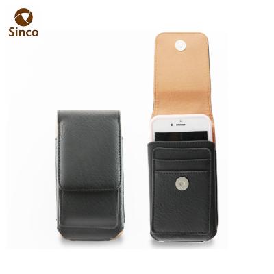 China High Quality Leather Material Leather Belt Clip Holster Universal PU Phone Case With 360 Rotatable for sale