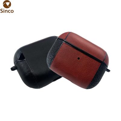 China Premium Leather Cases Handmade Shockproof Accessories Supplier Shockproof Protectors For Airpods Pro Charging Cases for sale