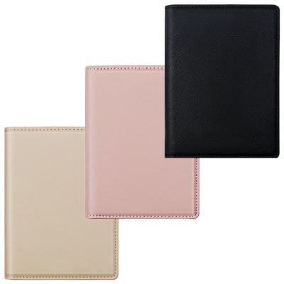 China Luxury Purely Handmade Custom Made Color Saffiano Travel Passport Leather Material RFID Blocking Wallet for sale