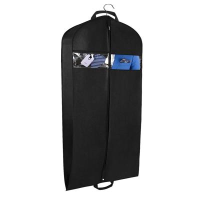 China Custom Luxury Cloth Cover Dustproof Nonwoven Garment Bag Storage For Wedding Dress Suit Bag for sale