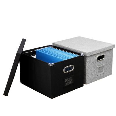 China Folder Organizer Storage Box Folding Modern Household Folding Box With Lid for sale