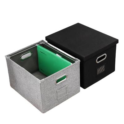 China Modern Wholesale Durable Sort Organizer File Organizer Box Large Capacity Office Cloth Storage for sale