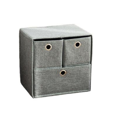 China Hot Sale Modern Stackable Filing Cabinet Drawers Fabric Dresser Chest Storage Boxes Eco-Friendly Trash Cans for sale