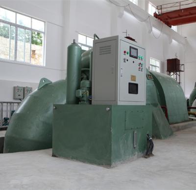 China Düse Pelton-Wasser-Rad-Generator 1250kw Pelton Wasserturbine-200m einzelner zu verkaufen