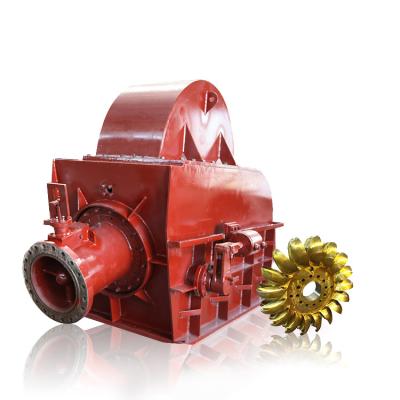 China Mini Water Head 250m Hydro Pelton Turbine 60HZ Off Gird 500RPM Pelton Wheel Turbine for sale