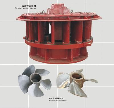 China 2500kw Vertical Kaplan Turbine 60m Water Head 5.3m3/S 1.3m Runner for sale