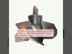 ZG20SiMn Guide Vanes Material Hydro Power Turbine for 400V Voltage and High Output Competition Output