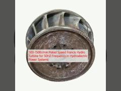 500-1500r/min Rated Speed Francis Hydro Turbine for 50HZ Frequency in Hydroelectric Power Systems