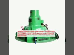 Vertical Water Inlet Kaplan Hydro Turbine with ZG20SiMn Guide Vanes Material and Vertical Main Shaft