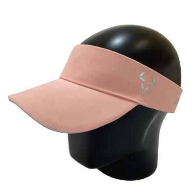 China Character Lady Fashion Elastic Band Wide Curved Brim Visor Beach Sun Hat Visor for sale