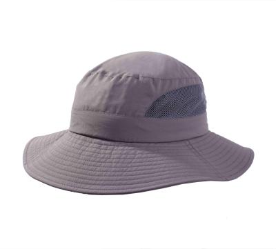 China Character Waterproof Wide Brim White Bucket Hat With String Fisherman Hat Outdoor Hat for sale