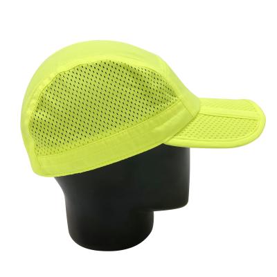 China COMMON Private Label Custom Sport Running Outdoor Reflective Mesh Cap Hat Fluorescent Yellow Sports Hats for sale