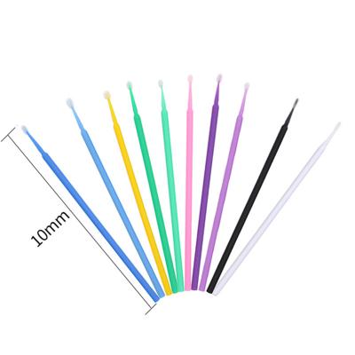 China Soft Eyelash Extension Tools Mascara Wands Disposable Micro Eyelash Brushes for sale