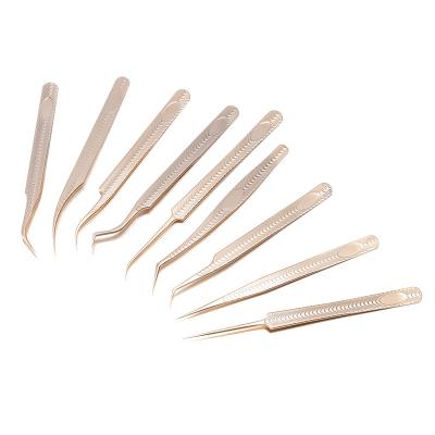 China Wholesale Eyelash Extension Fast Delivery Curled Tweezers Professional Eyelash Extension Tweezers Eyelash for sale