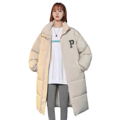 China Anti-wrinkle new and American European style long warm down jacket women's loose oversized jacket for sale