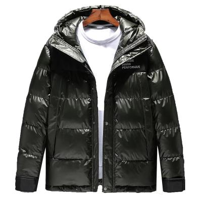 China Anti-wrinkle European and American winter new hooded cotton padded jacket thickened men's jacket plus size men's jacket for sale