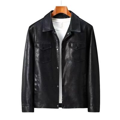 China Anti-wrinkle European High End Casual Coat Men's Leather Jacket Men's Jacket for sale